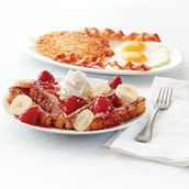 French Toast Combo (2French Toast + 2Eggs your way + 2Bacon or 2Sausages + Hashbrowns)