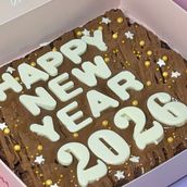 Happy new year brownie box 