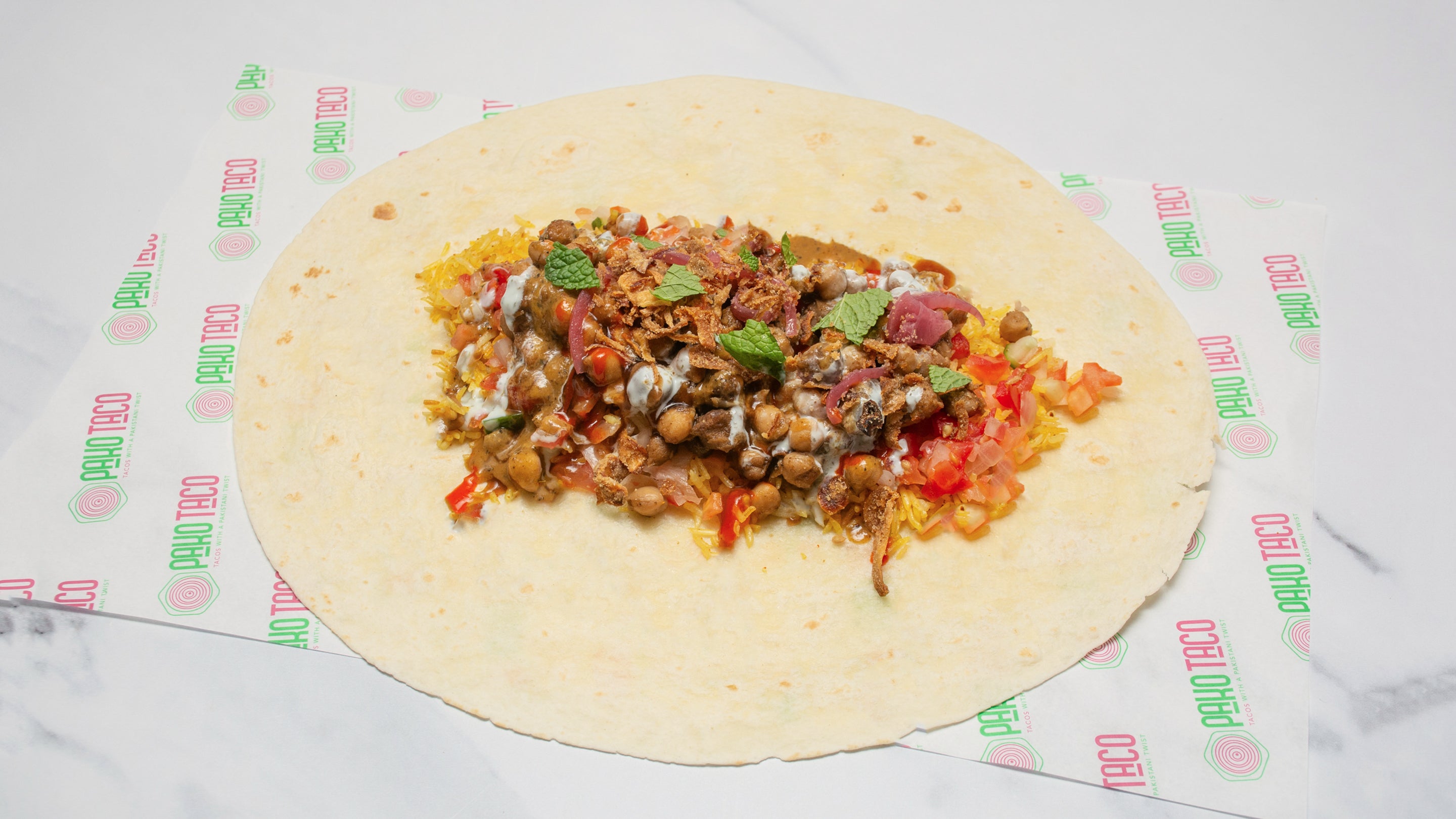 Chickpea Biryani Burrito (Vgn)
