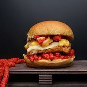 Chicken Cheetos Burger