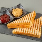 Peanut Butter and Strawberry Jam Toastie 