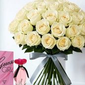 White Roses and Guess Girl Combo