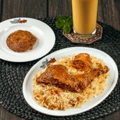 Chicken Biryani, Sharbat & Kabab 1 Person