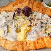 Eggs And Mushroom Croissant 