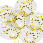 Gold Confetti Balloons