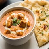 Low Carb Butter Chicken with Garlic Naan