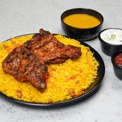 Half Charcoal Grilled Chicken With Rice