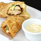 Chicken Malai Chutney Roll