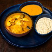 Mini Ghee Idly(14 Pcs) Sambar Dipped