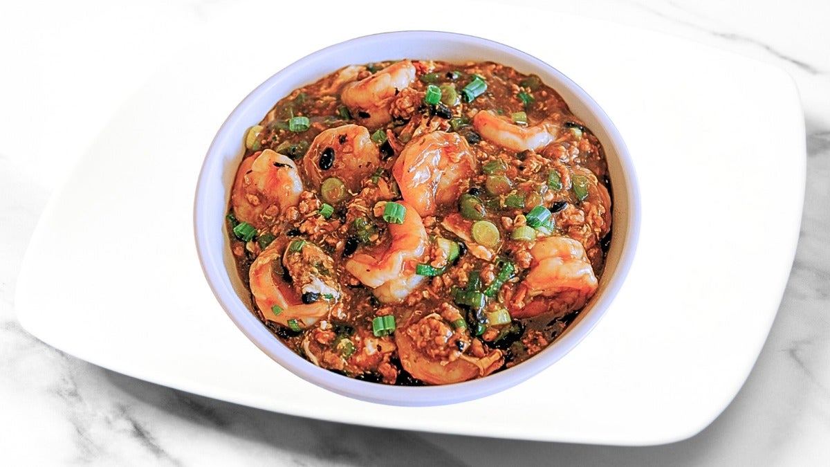 King Prawn and Black Bean Sauce