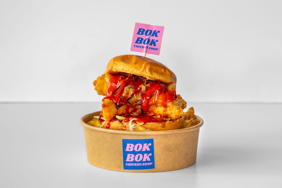 Hot and Spicy Burger & Fries