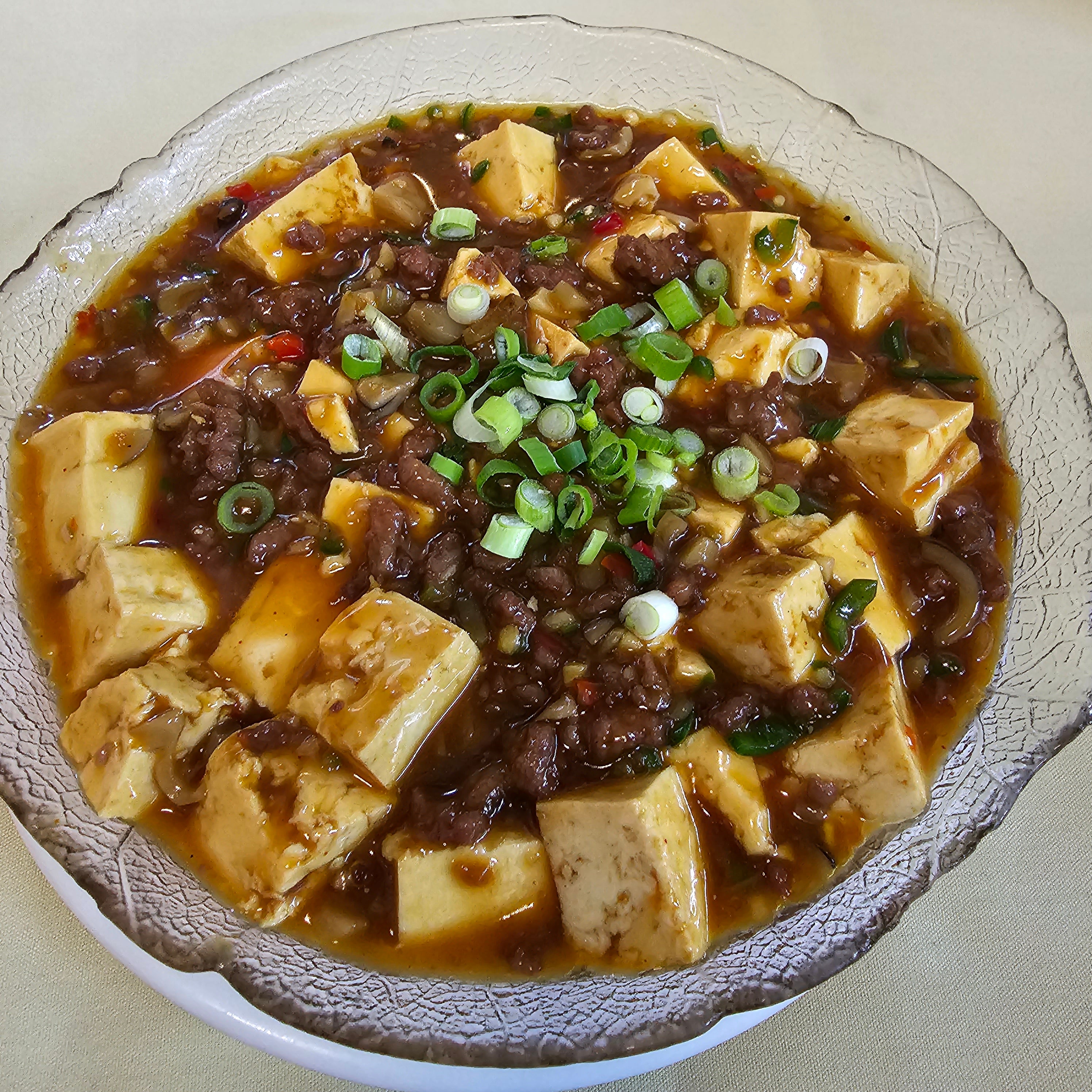 ‘Ma Po’ Bean Curd with Minced Beef and Fresh Chilli 麻婆豆腐 麻婆豆腐