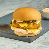 Cheesy Chicken Burger