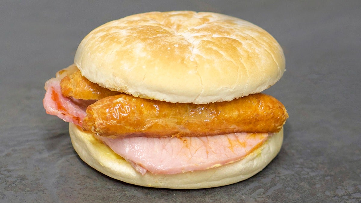 Bacon & Sausage Bap