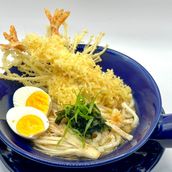 Udon Noodles Soup With Shrimp Tempura