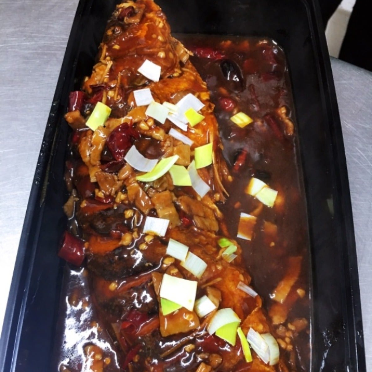 Dry Braised Sea Bass 干烧鲈鱼