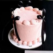 Mini Pink Ribbon Cake