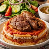 Egyptian Fatteh with Roasted Meat
