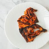 Half Chicken on Charcoal