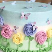 flower garden cake