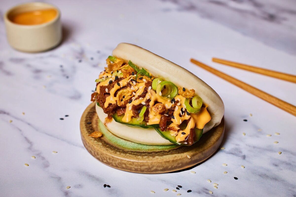 Sticky Pulled Beef Bao