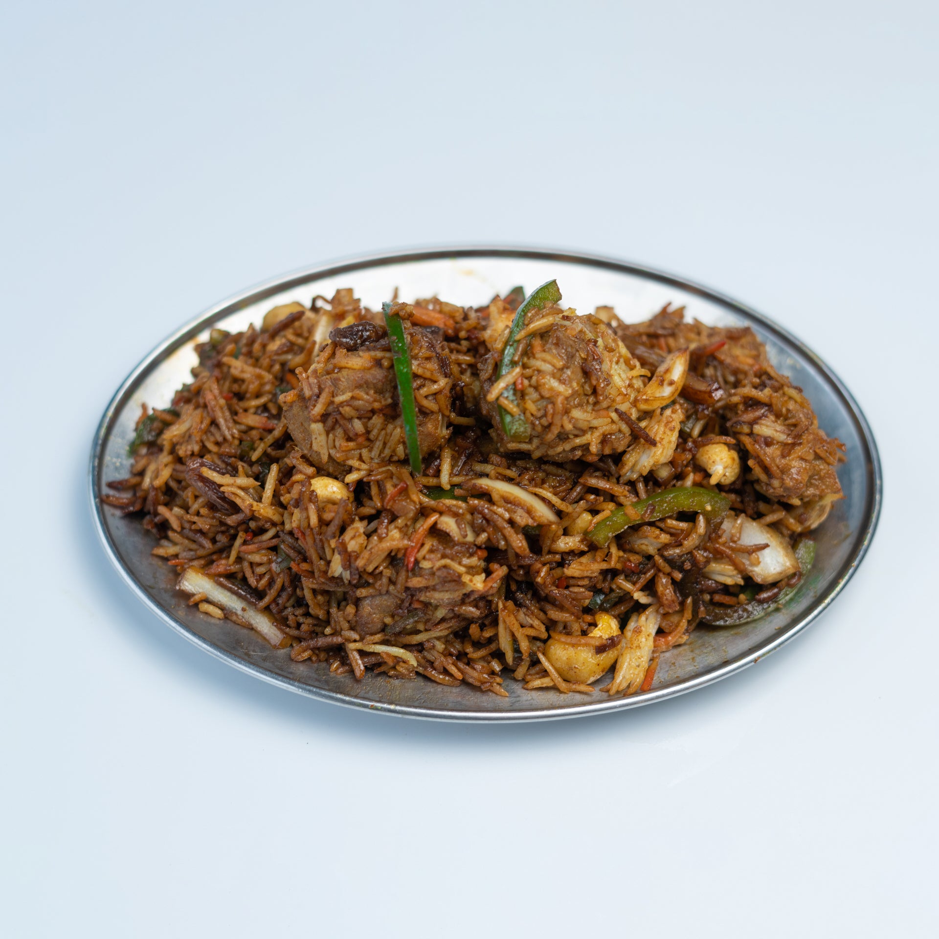 Lamb served with mixed vegetables