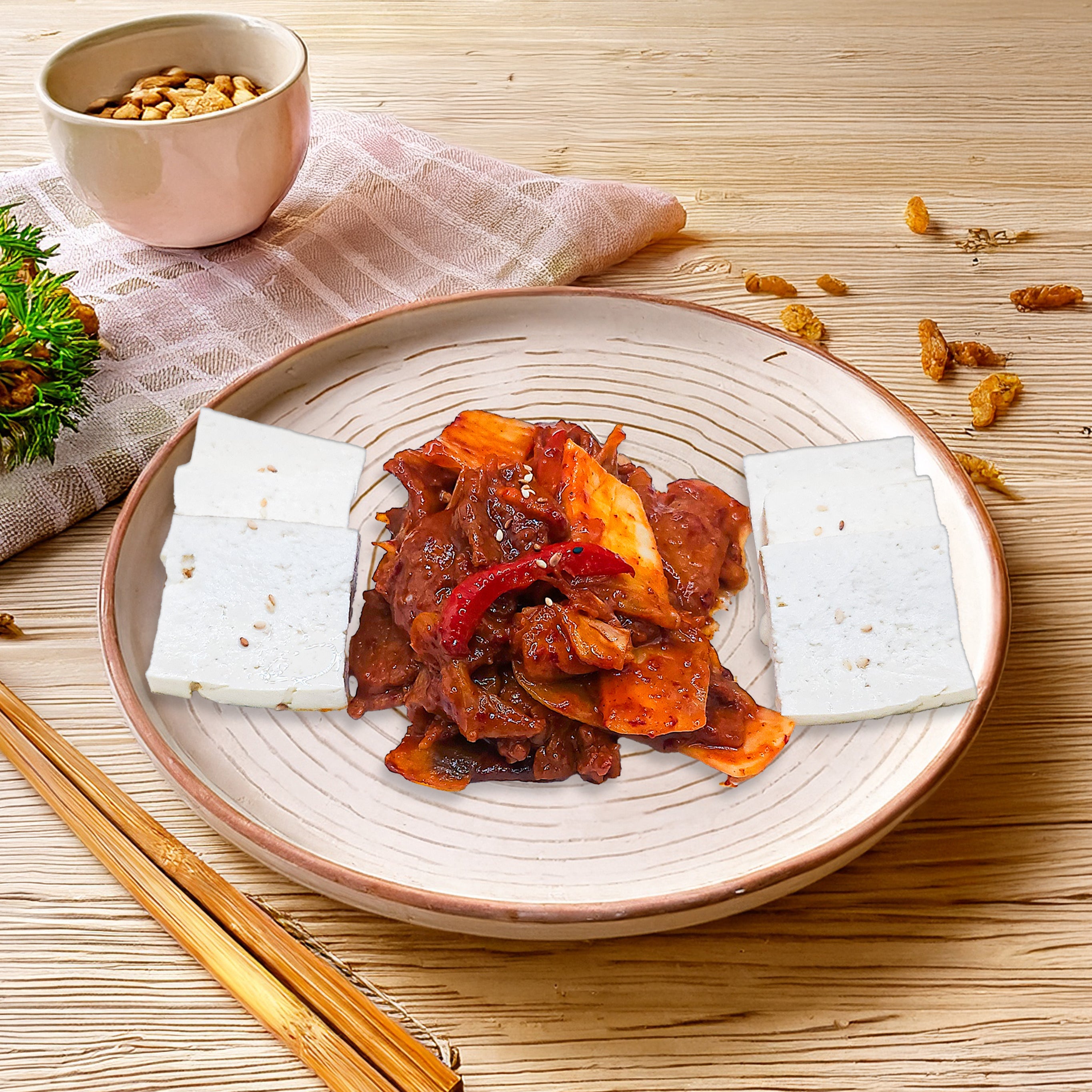 Tofu Kimchi (두부 김치)