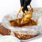 Pan seared thermal bag seafood