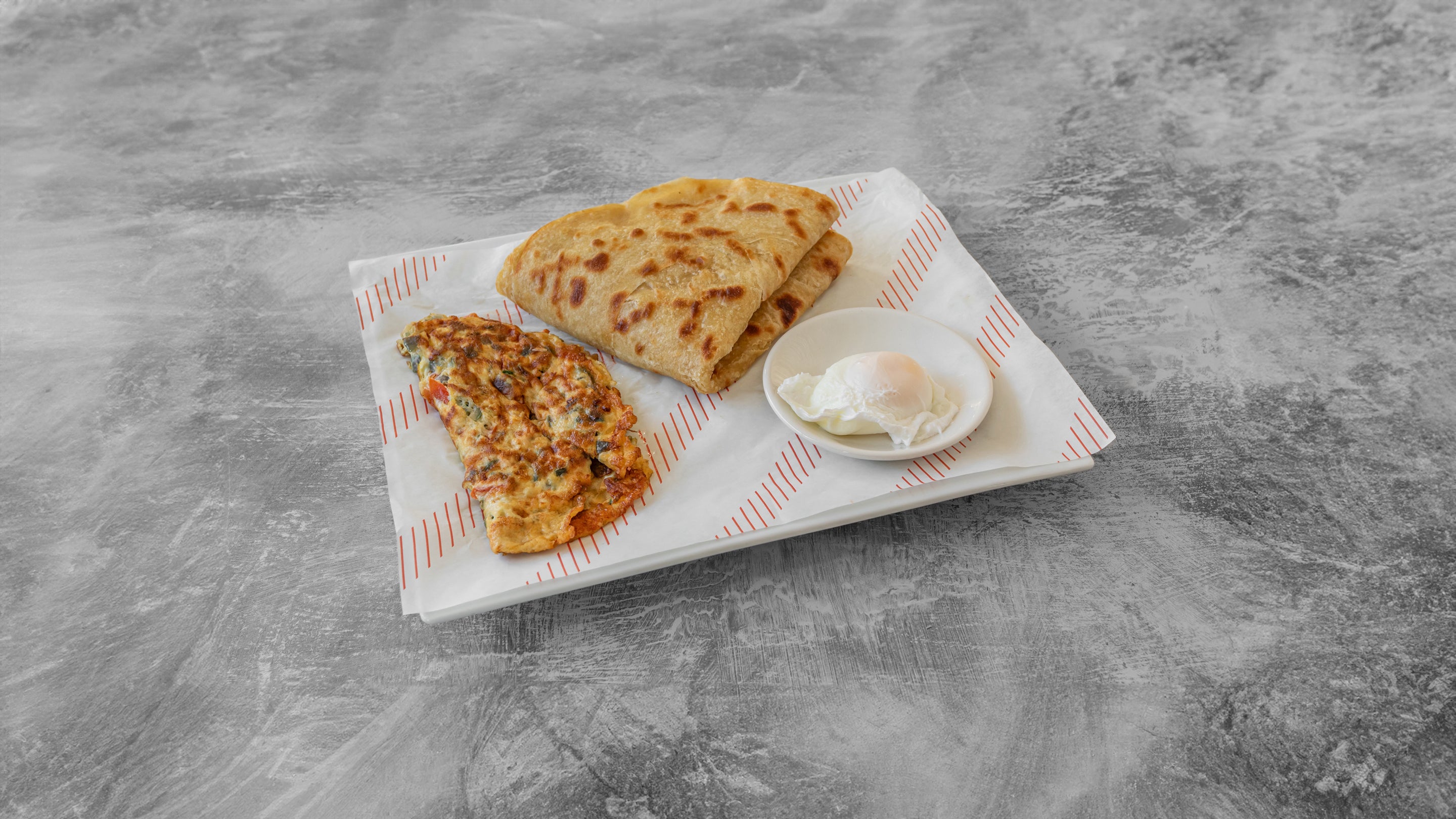 Omelette and Paratha