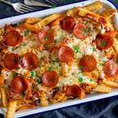 Pizza Fries Platter Chicken Or Beef
