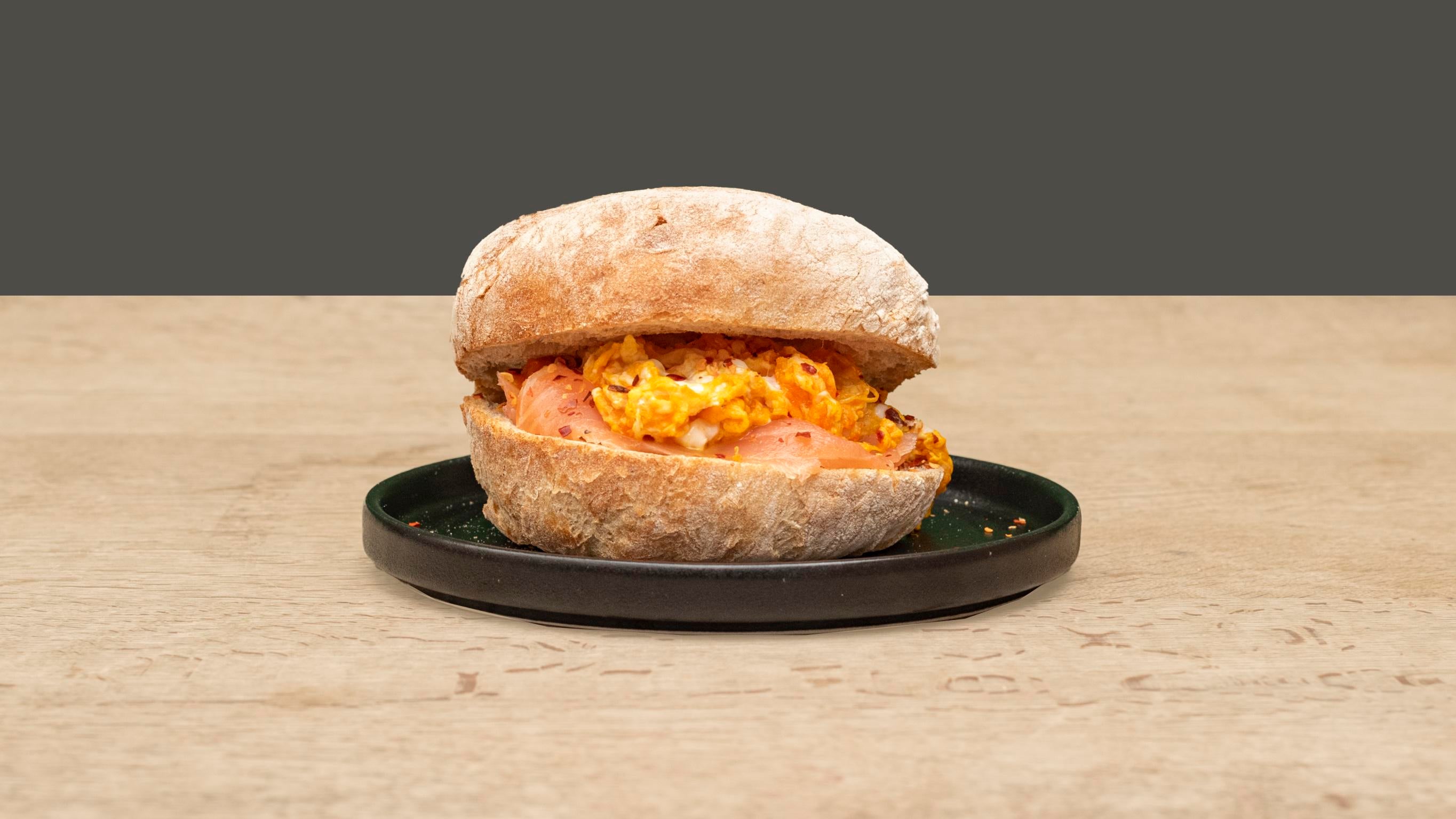 The Salmon Scramble Ciabatta Bun Deal