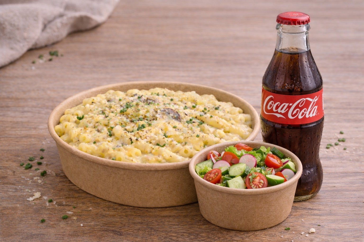 Mac & Cheese 🧀Full single 🥘🥤🥗