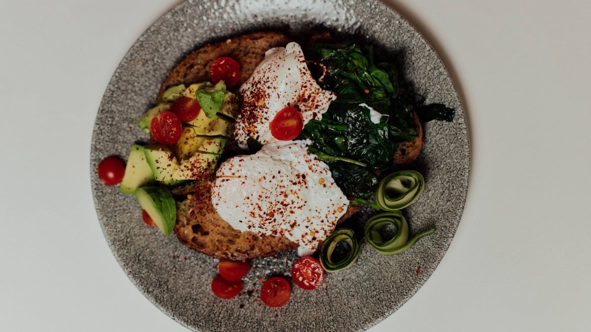 Poached eggs & Avocado on sourdough