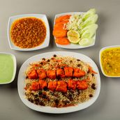 Fresh Afghani pulao with Chicken Boti