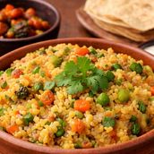 Vegetables Daliya Khichdi