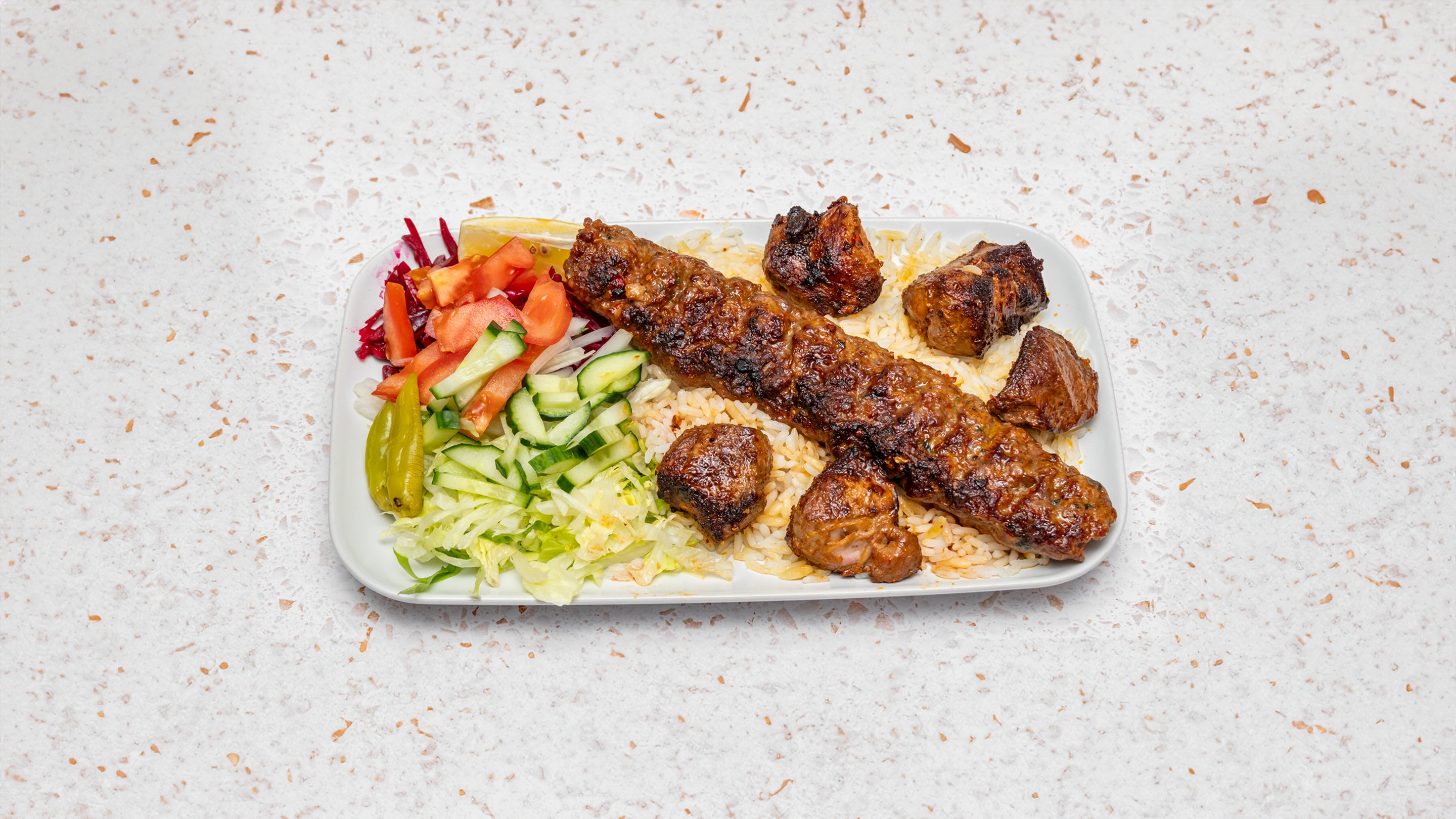 Lamb Shish and Adana Kebab