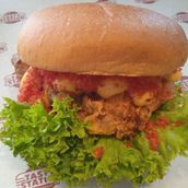 Crispy Chicken Cheetos Burger