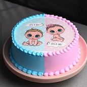 Boy and girl cake 3