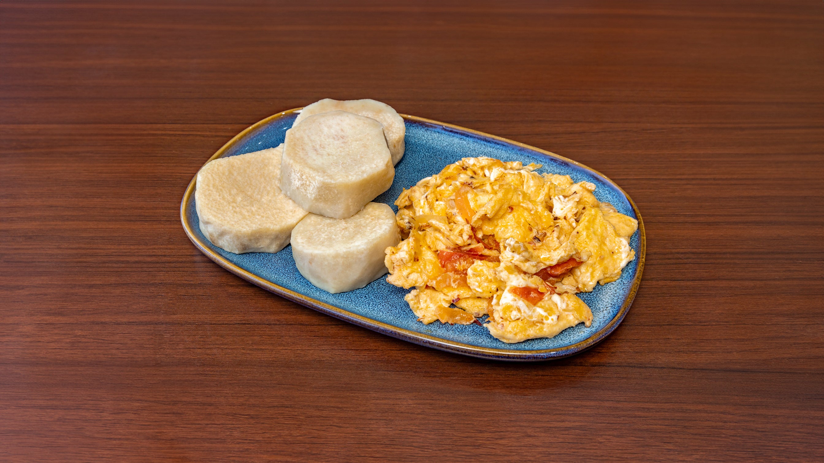 Yam and Egg Sauce