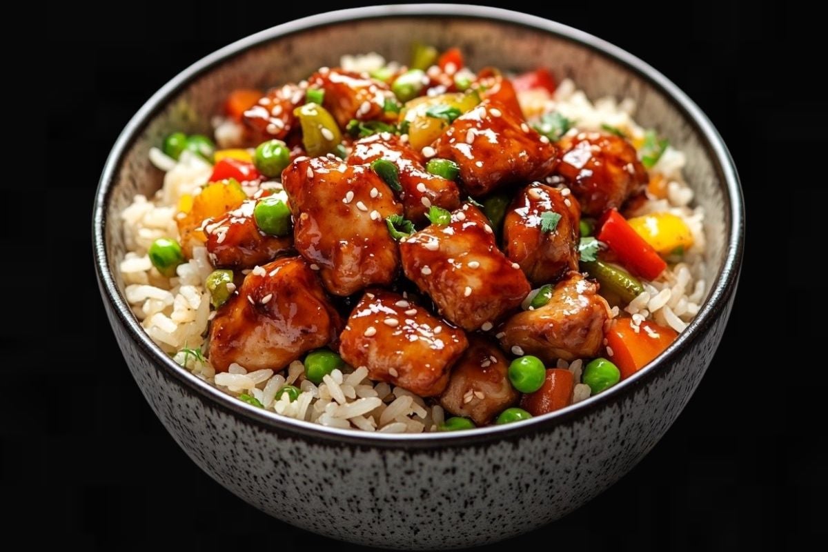 Chilli Chicken with Garlic Fried Rice