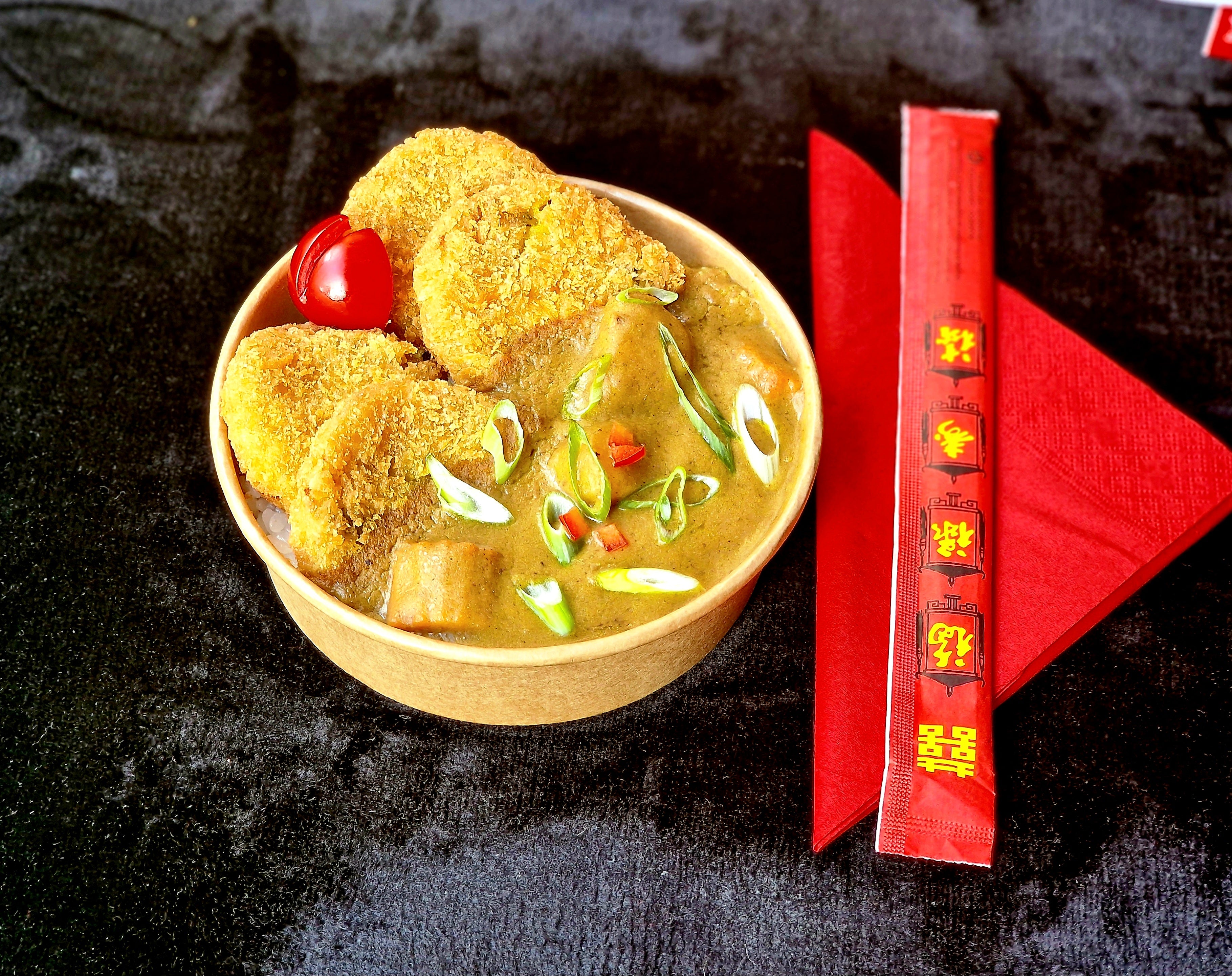 Pumpkin katsu curry