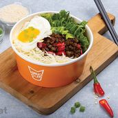 Sizzling Beef & Garlic Scapes Cupbap
