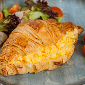 Scrambled Croissant Sandwich