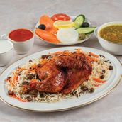 Afghani Pulao With Grilled Half Chicken