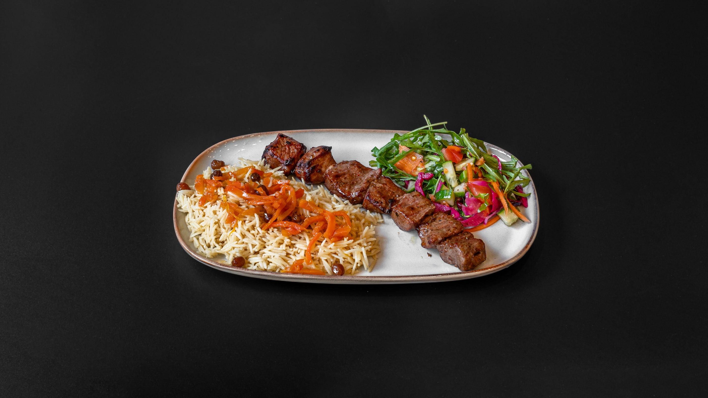 Kabuli with Lamb Tikka Kebab