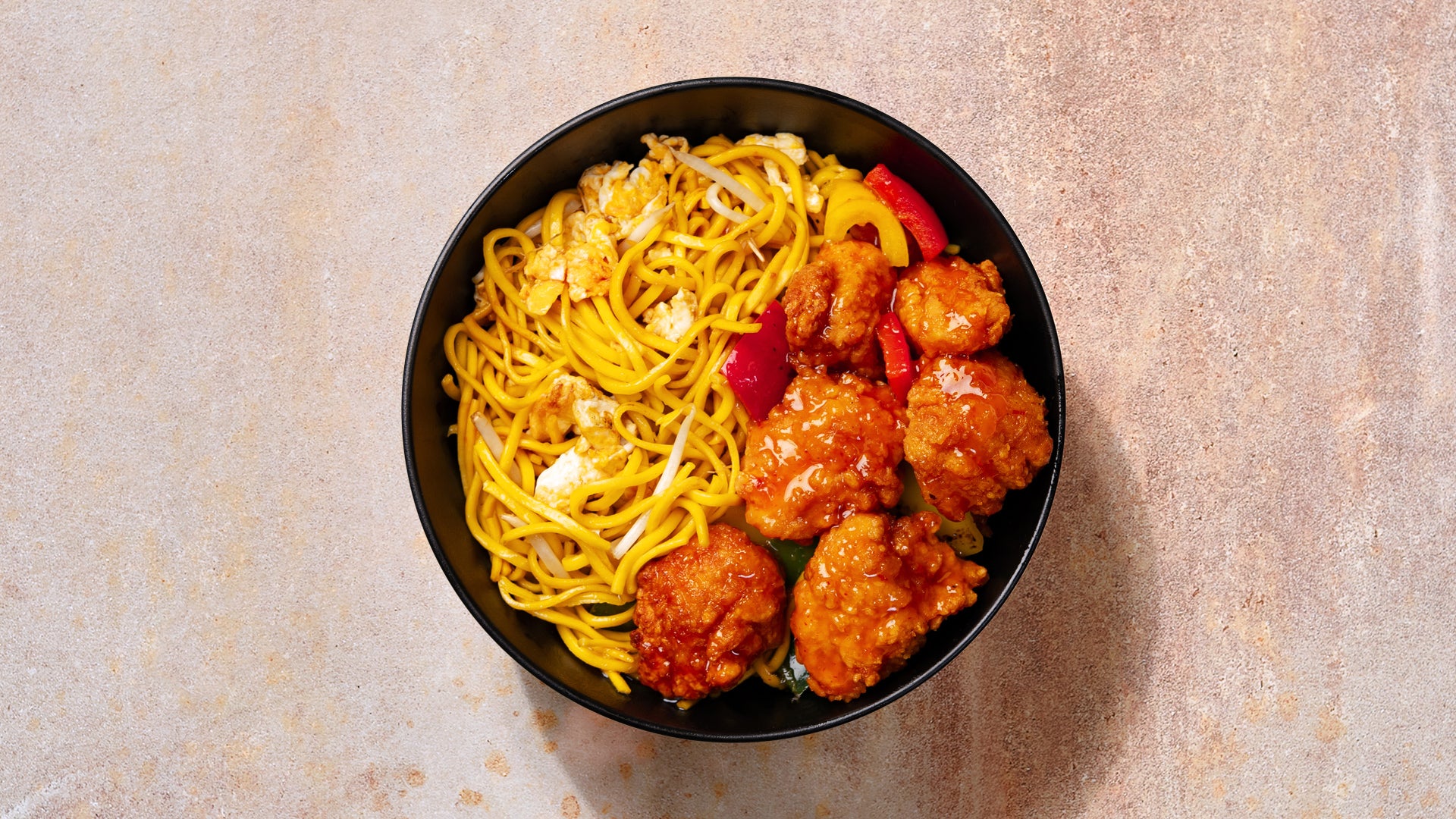 Crispy Lemon Chicken noodles