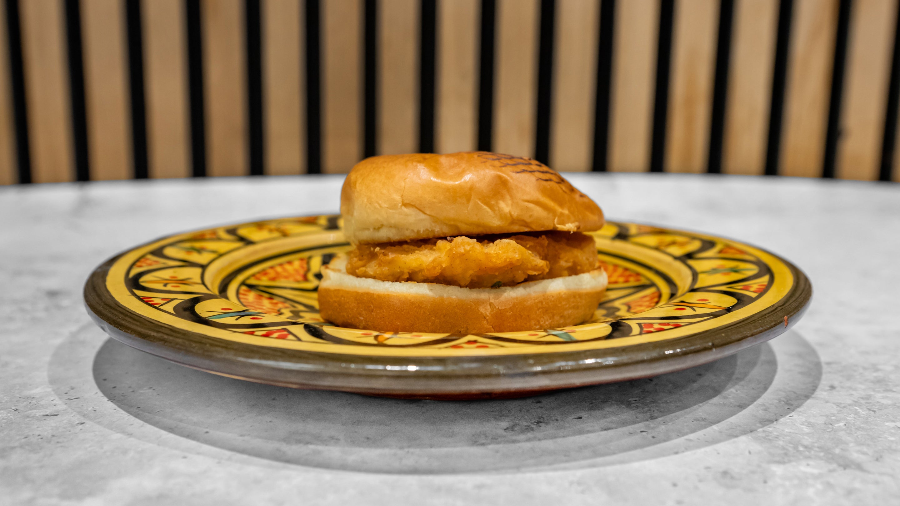 Crispy Chicken Burger with Chips