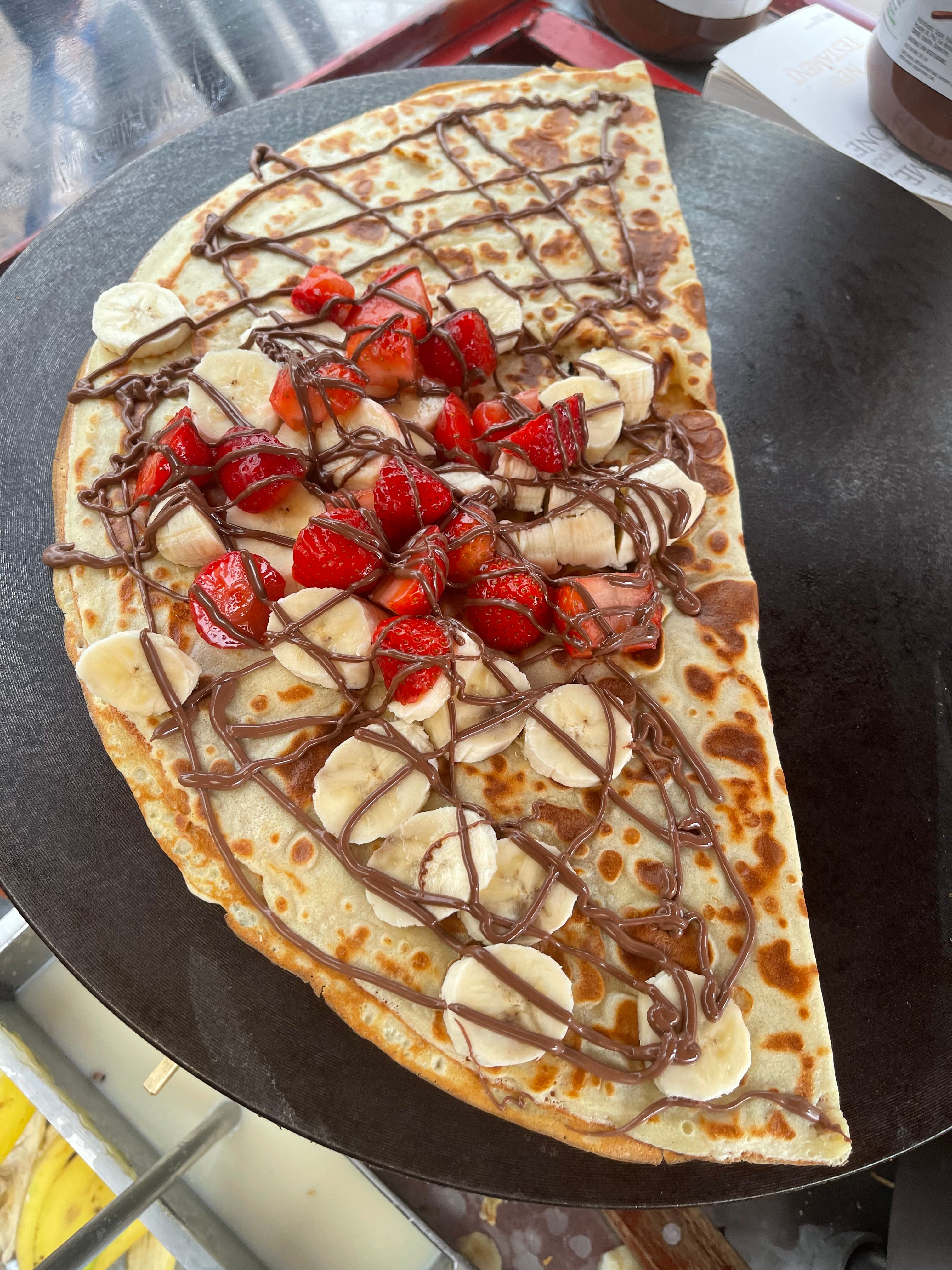 Nutella Banana and Strawberry