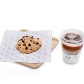 Chocolate Chip Cookies And Hot or Iced Coffee
