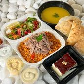 Lamb Tandour Burgul Rice Combo Meal